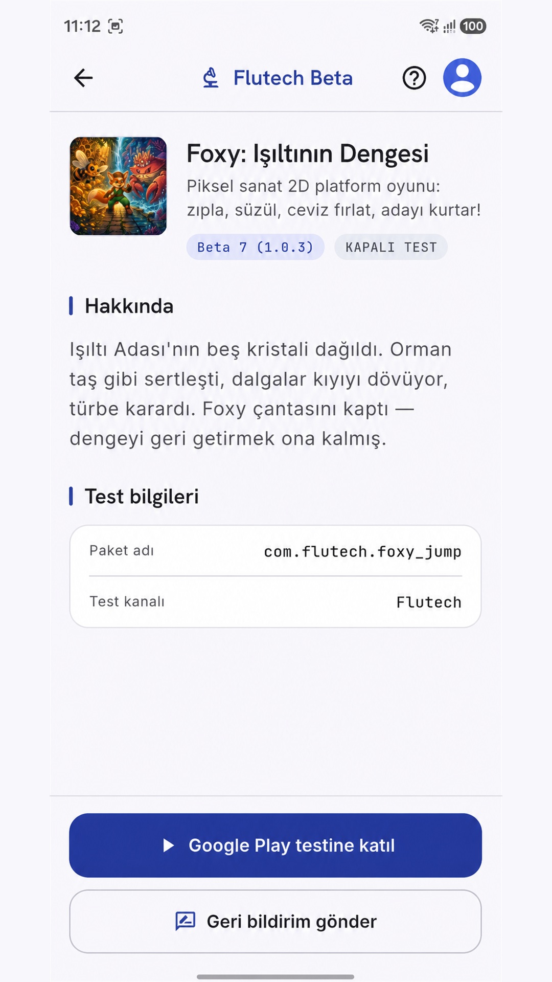Beta uygulama ayrıntıları ve sürüm notları